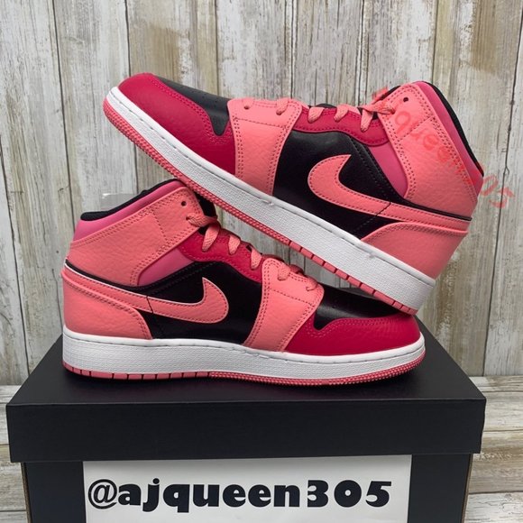 Air Jordan 1 Mid Coral Chalk - Picture 3 of 6